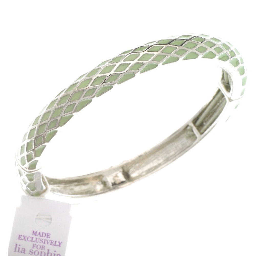 Lia Sophia Honey Lust Mint Stretch Bangle Bracelet New with Tags